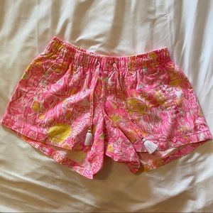 LILLY PULITZER 💕 Linen Pink Leisure Shorts Sz XS